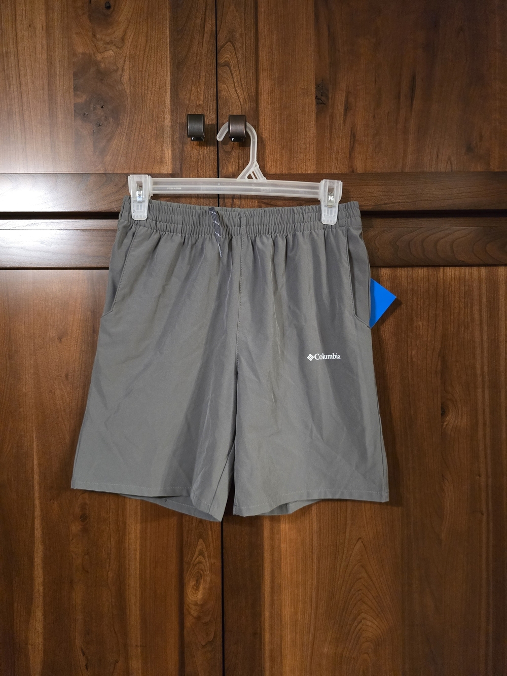 Columbia Gray Elastic-Waist Kids Shorts